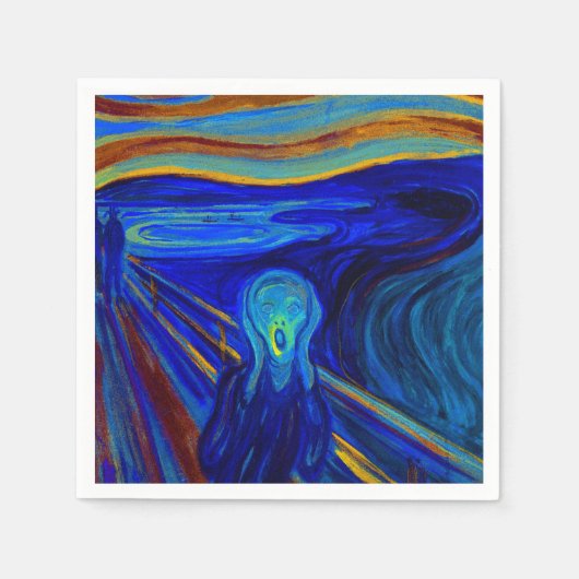 Blue Screening Paper Napkin Serviette (Vorderseite)