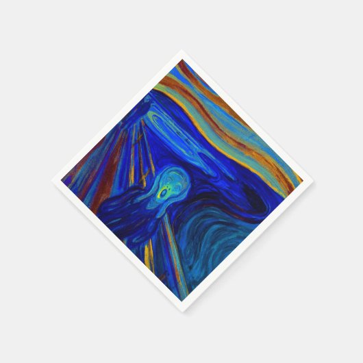 Blue Screening Paper Napkin Serviette (Ecke)