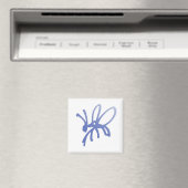 Blue Scribble Bug Magnet (In Situ (Geschirrspüler))