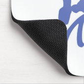 Blue Scribble Bug Mousepad (Ecke)