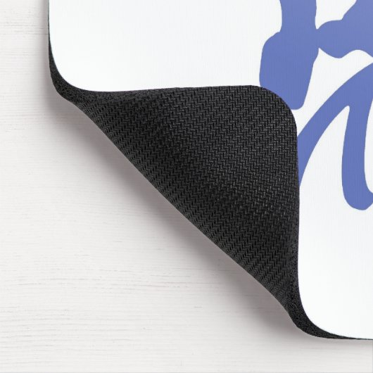 Blue Scribble Bug Mousepad (Ecke)