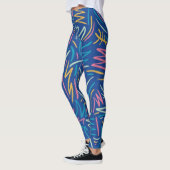 Blue Scribble Leggings (Links)