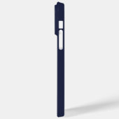 Blue Script Personalisiert Monogram und Name Case-Mate iPhone Hülle (Rückseite / Links)