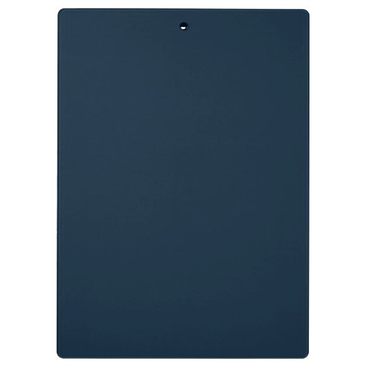 Blue Script | Stilvolle Monogram Modern Klemmbrett (Rückseite)