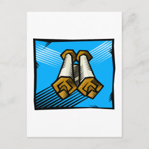 Blue Scrolls Postkarte