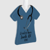 Blue Scrub Top Nurse 2020 Ornament (Vorderseite)
