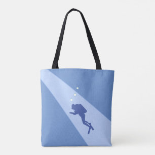 Blue Scuba Diver Tasche
