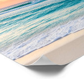 Blue Sea Beach Wall Art Poster (Ecke)