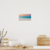 Blue Sea Beach Wall Art Poster (Küche)