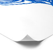 Blue Sea Coral Print #12 Coastal Wall Art Print Poster (Ecke)