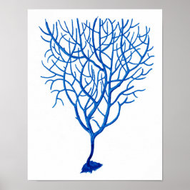 Blue Sea Fan Art Print # 6 Beach Thema Dekoration