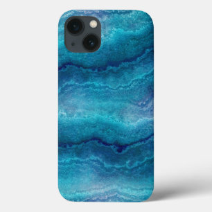 Blue Sea Green Agate Texture Case-Mate iPhone Hülle