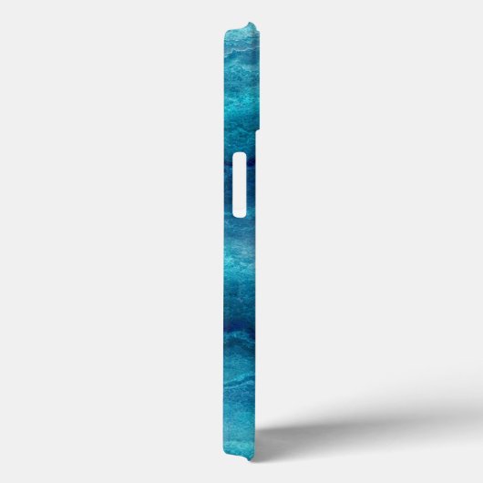 Blue Sea Green Agate Texture Case-Mate iPhone Hülle (Rückseite / Rechts)