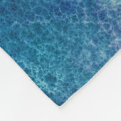 Blue Sea Green Agate Texture Fleecedecke (Ecke)