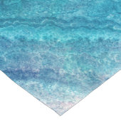 Blue Sea Green Agate Texture Kurzer Tischläufer (Ecke)