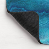Blue Sea Green Agate Texture Mousepad (Ecke)