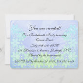 Blue & Sea Green und Lace Einladung (Vorderseite)