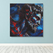 Blue Sea Guardian - KI am Arbeitsplatz Leinwanddruck (Insitu (Holzboden))