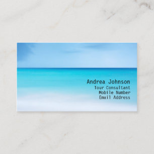 Blue Sea Horizon Business Card Visitenkarte