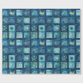 Blue Sea Ocean Beach Geschenkpapier (Flach)