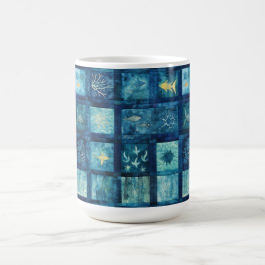 Blue Sea Ocean Beach Kaffeetasse (Mittel)