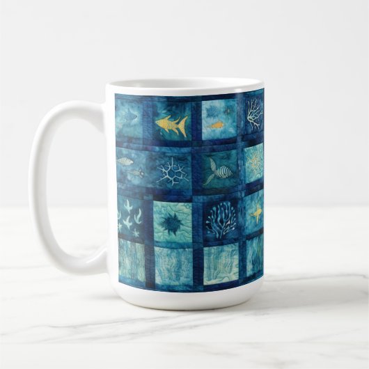 Blue Sea Ocean Beach Kaffeetasse (Links)
