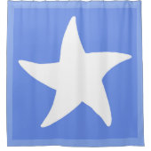 Blue Sea Star Duschvorhang (Vorderseite)