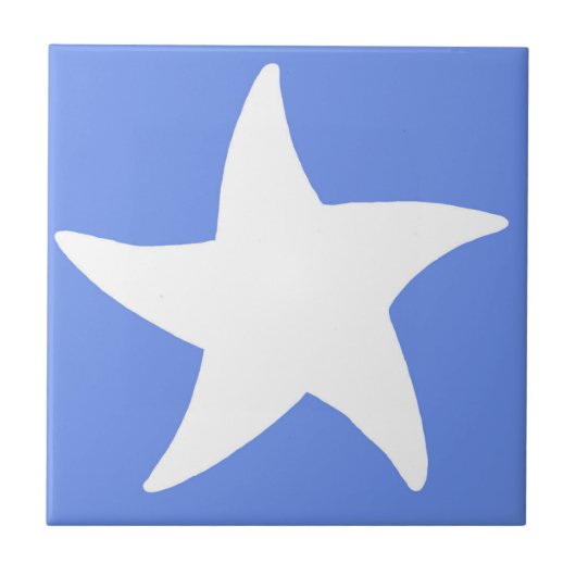 Blue Sea Star Fliese (Vorderseite)