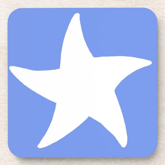 Blue Sea Star Getränkeuntersetzer (Vorderseite)