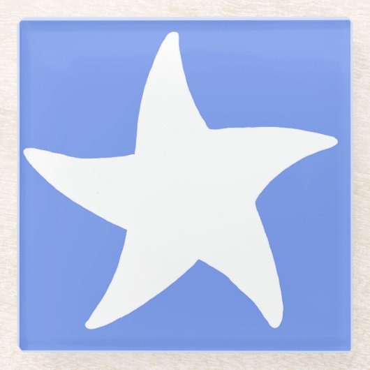Blue Sea Star Glasuntersetzer (Vorderseite)