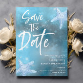 Blue Sea Summer Save the Date Card Einladung