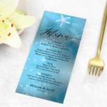 Blue Sea Summer Wedding Flat Menu Card Menükarte<br><div class="desc">Die Blue Sea Summer Wedding Flat Menu Card wird von szdesign kreiert. Wenn Sie eine Hochzeit am Strand oder in der Nähe des Meeres planen, oder Sie einfach die Farbe, den Duft und die Weite des Meeres lieben, ist dieses Design sehr nah, um dieses Ziel zu erreichen. Die Vorlage ist...</div>