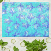 Blue Sea Turtle Print Geschirrtuch (Gefaltet)