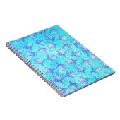 Blue Sea Turtle Print Notizblock (Rechte Seite)