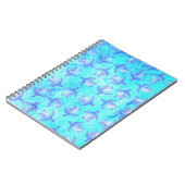 Blue Sea Turtle Print Notizblock (Linke Seite)