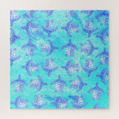 Blue Sea Turtle Print Puzzle (Horizontal)