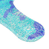 Blue Sea Turtle Print Schneidebrett (Ecke)
