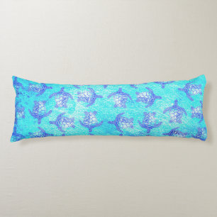 Blue Sea Turtle Print Seitenschläferkissen