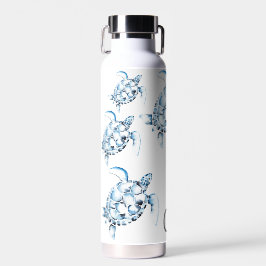 Blue Sea Turtle Themed Reusable Water Bottles Trinkflasche