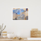 Blue SEAGLASS Feine Kunstdrucke von SEE GLASS Beac Poster (Küche)