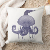 BLUE SEAHORSE JELLYFISH  KISSEN (Decke)