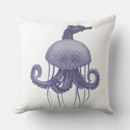 BLUE SEAHORSE JELLYFISH  KISSEN