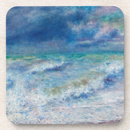 Blue Seascape by Renoir Getränkeuntersetzer (Vorderseite)