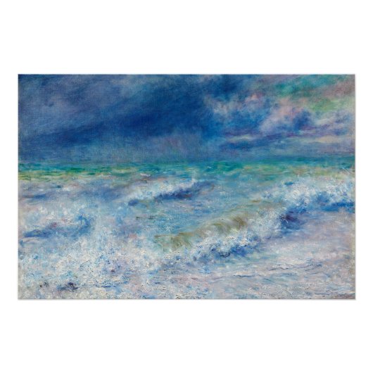 Blue Seascape by Renoir Poster (Vorderseite)