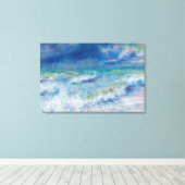 Blue Seascape von Renoir Impressionist Malerei Leinwanddruck (Insitu (Holzboden))