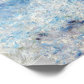 Blue Seascape von Renoir Impressionist Malerei Poster (Ecke)