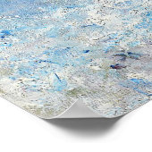 Blue Seascape von Renoir Impressionist Malerei Poster (Ecke)