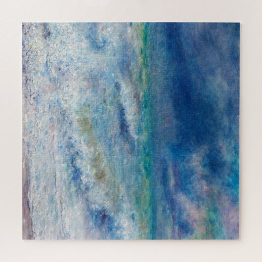 Blue Seascape von Renoir Impressionist Malerei Puzzle (Horizontal)