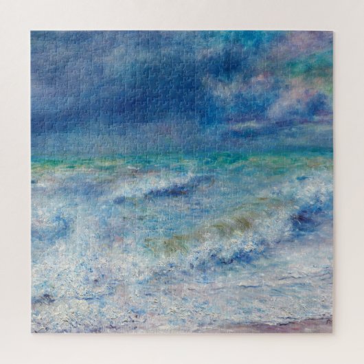 Blue Seascape von Renoir Impressionist Malerei Puzzle (Vertikal)