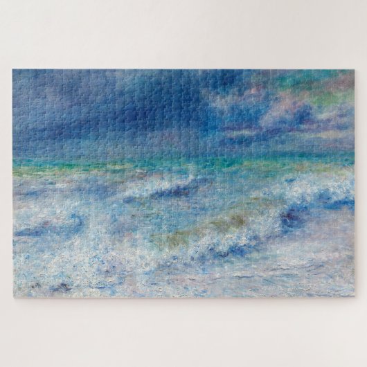 Blue Seascape von Renoir Impressionist Malerei Puzzle (Horizontal)